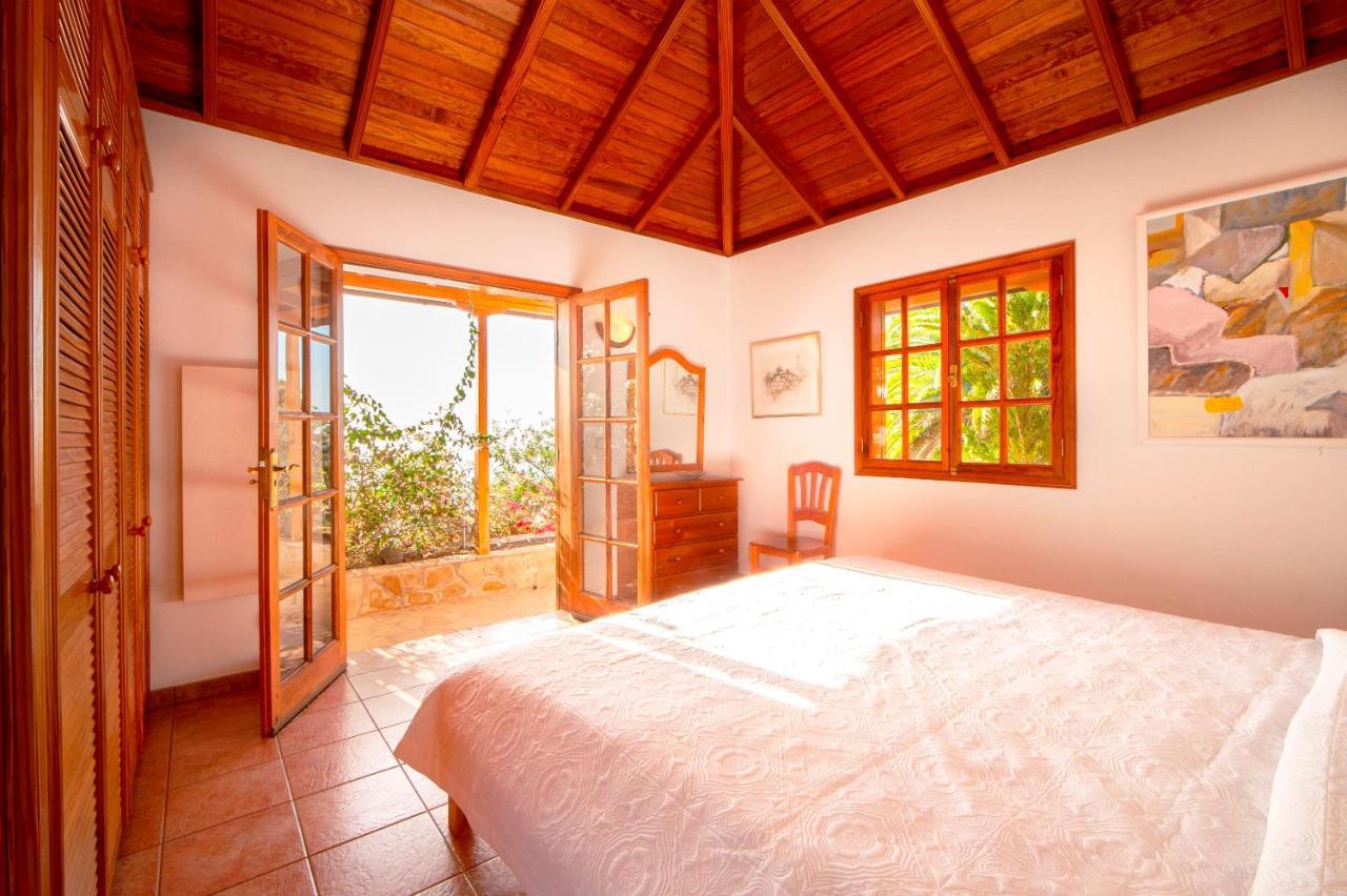 Ferienvilla Finca Tijarafe mit beheiztem Pool Exterior foto